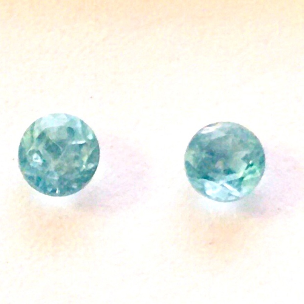 Two, 0.30 ctw. AAA Grandidierite Round Gemstones
